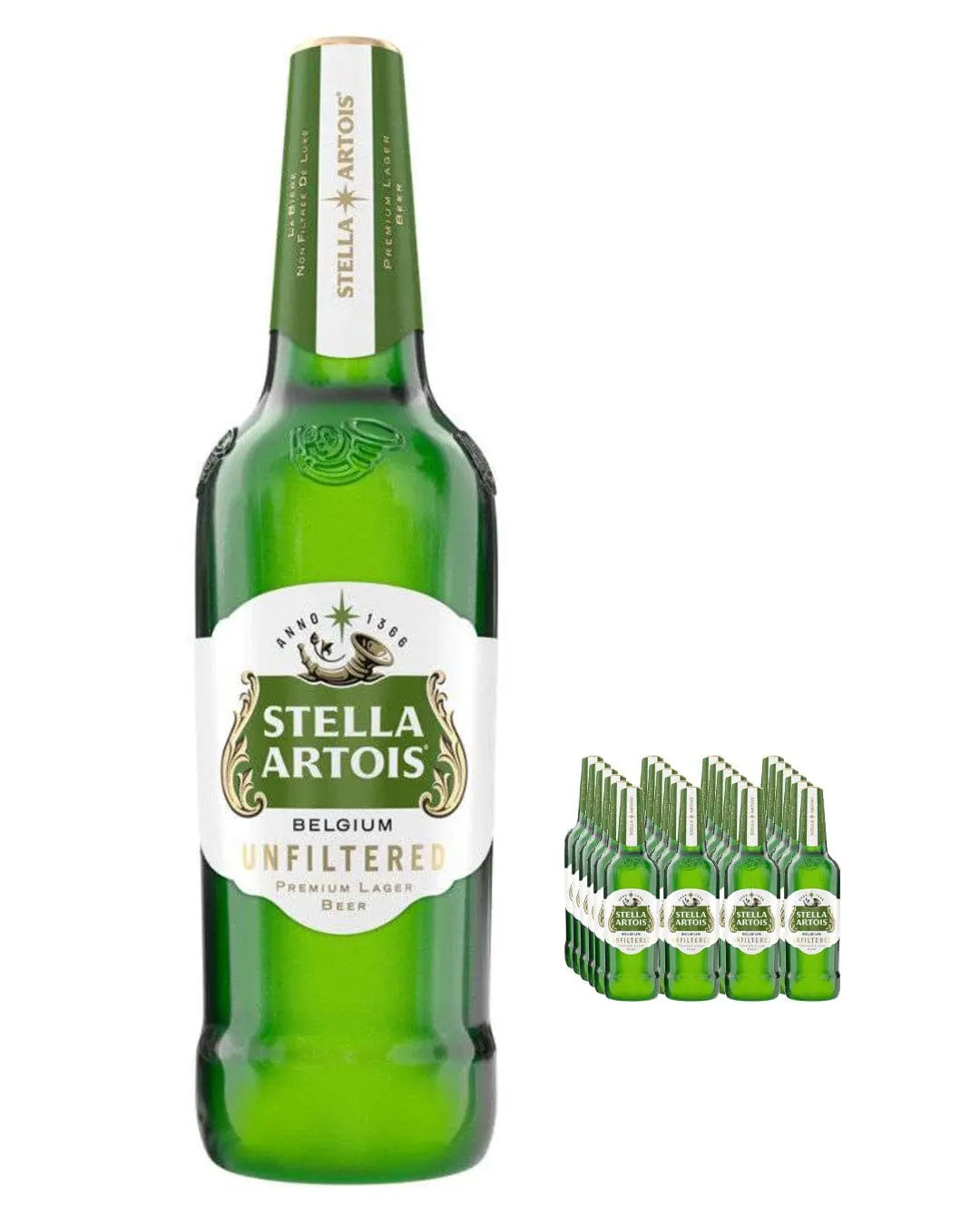 Stella Artois Premium Unfiltered Lager Beer Multipack, 24 x 330 ml