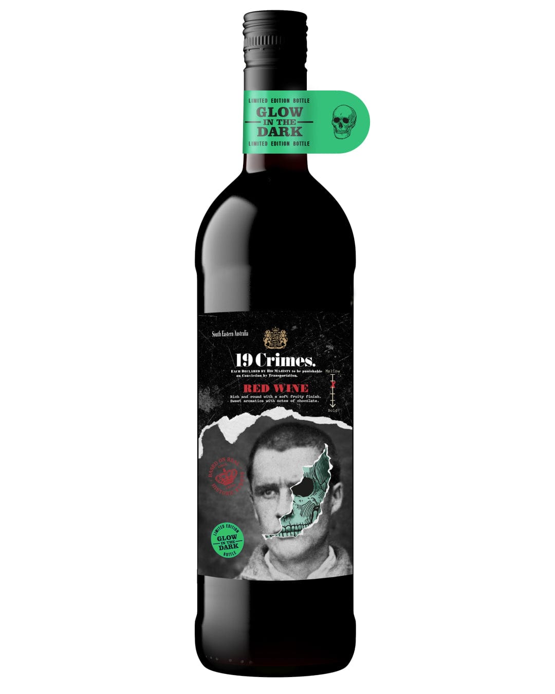 19 Crimes Red Wine Glow In The Dark, 75 cl Red Wine 9311220005661