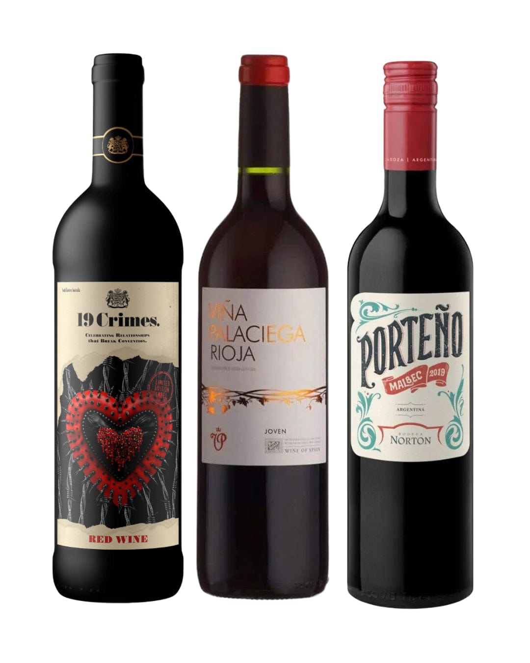 3 for £30 Red Wine Pack, 3 x 75 cl Wine Cases