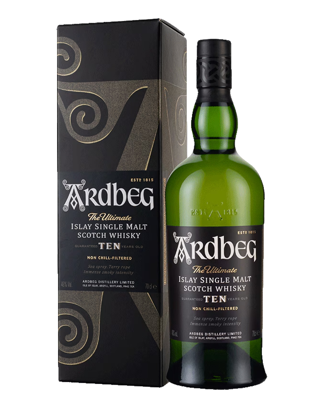 Ardbeg 10 Year Old Whisky, 70 cl