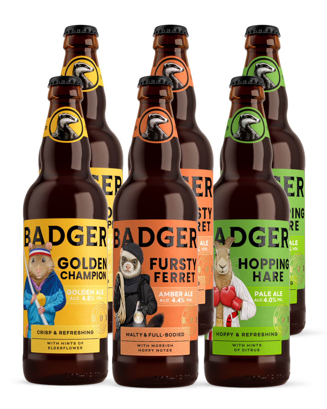 Badger Modern Classics Beer Multipack, 6 x 500 ml