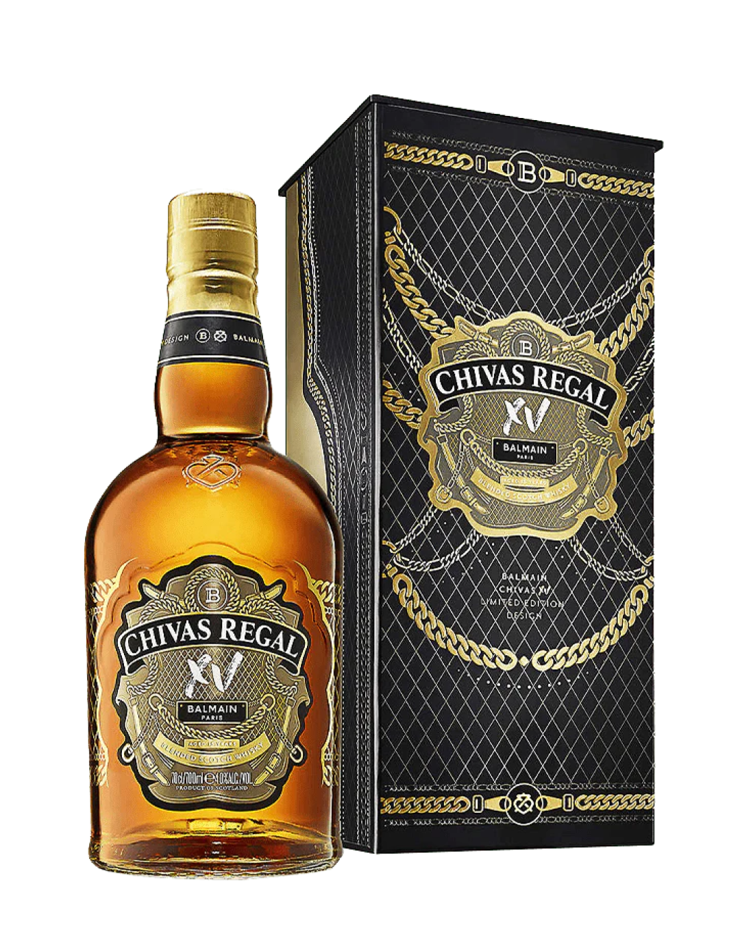 Chivas Regal XV Balmain Limited Edition 15 Year Old Whisky, 70 cl