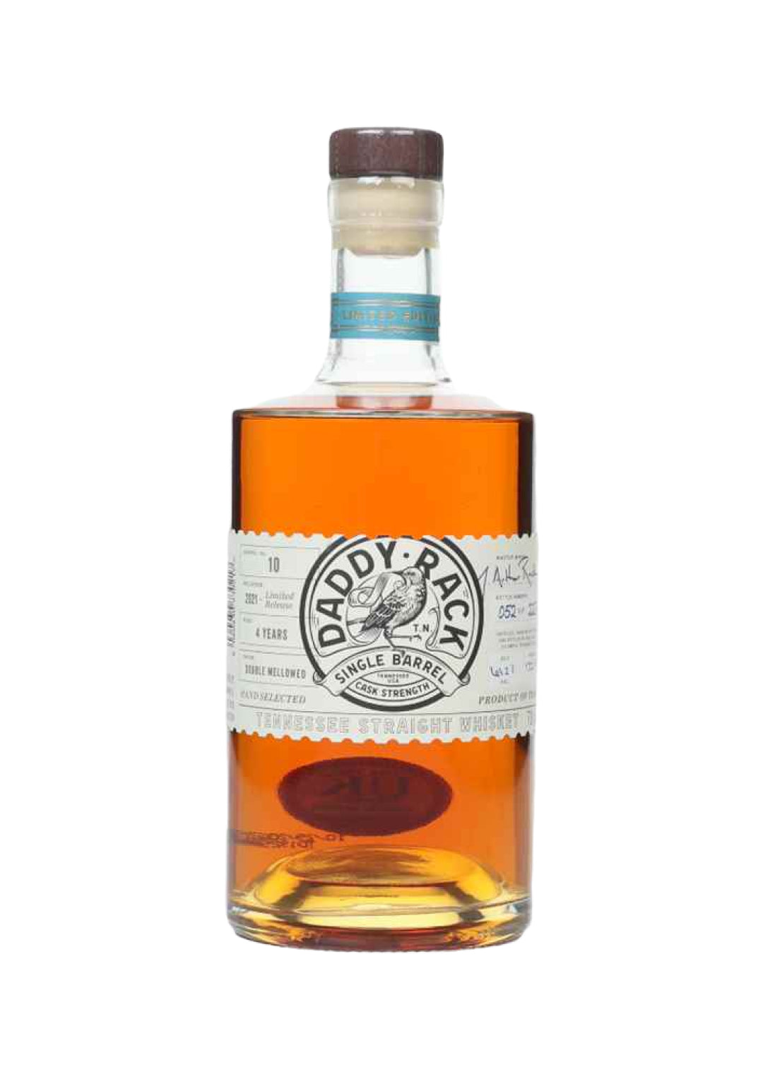 Daddy Rack 4 Year Old Cask Strength Single Barrel 10 Whiskey, 70 cl