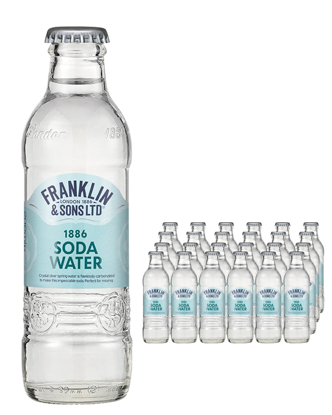 Franklin & Sons 1886 Soda Water Multipack, 24 x 200 ml