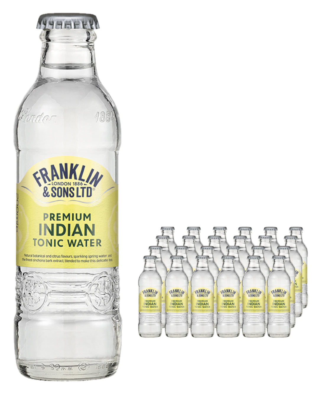 Franklin & Sons Indian Tonic Water Multipack, 24 x 200 ml