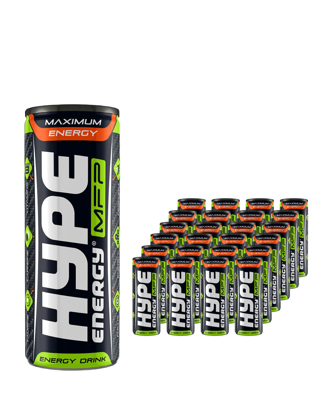 Hype Buzz MFP Maximum Energy Drink Multipack, 24 x 250 ml