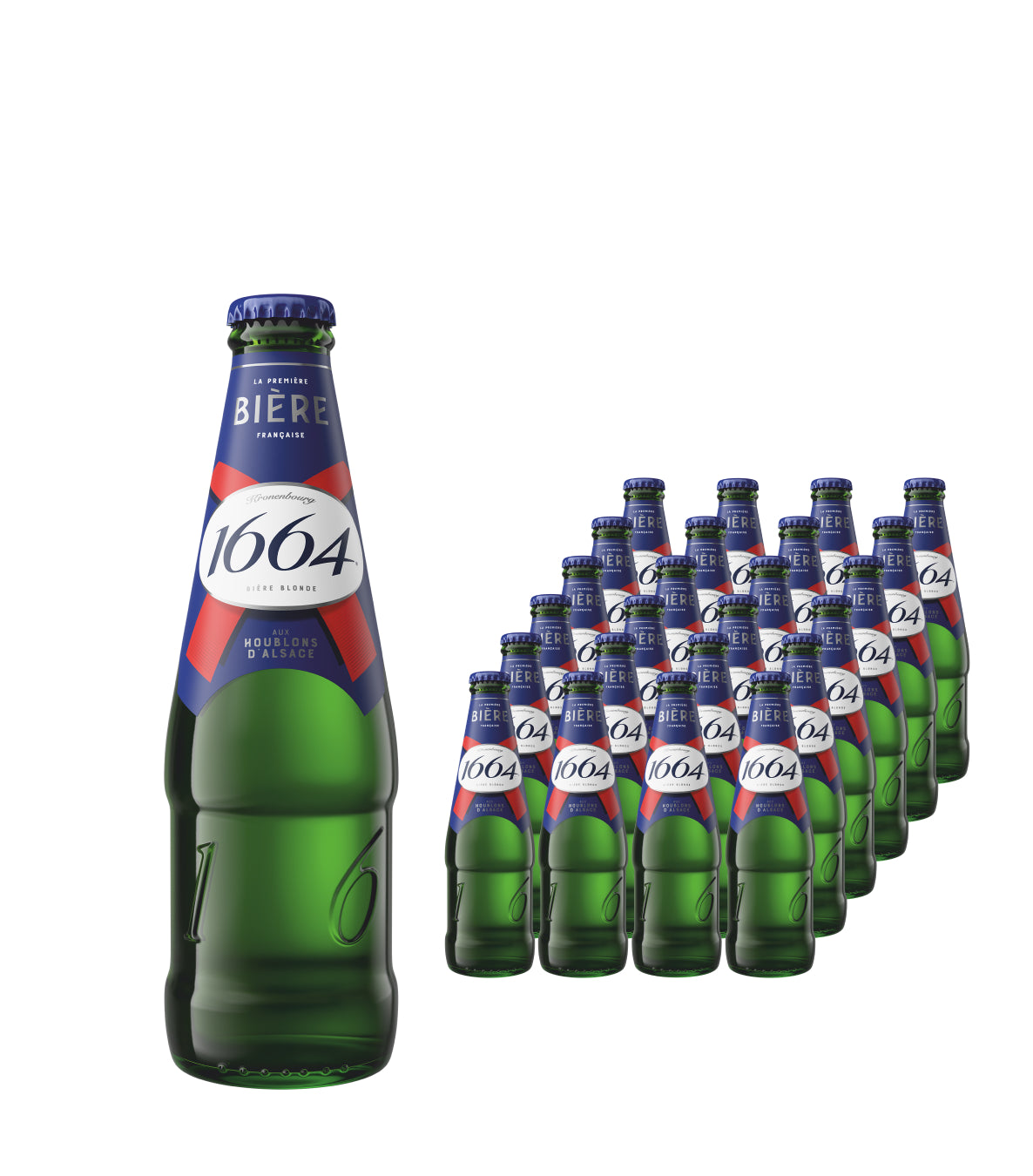 Kronenbourg 1664 Lager Beer Bottle Multipack, 24 x 275 ml