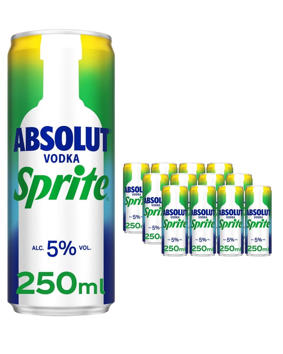 Absolut Vodka & Sprite Premixed Drink Multipack, 12 x 250 ml – The ...