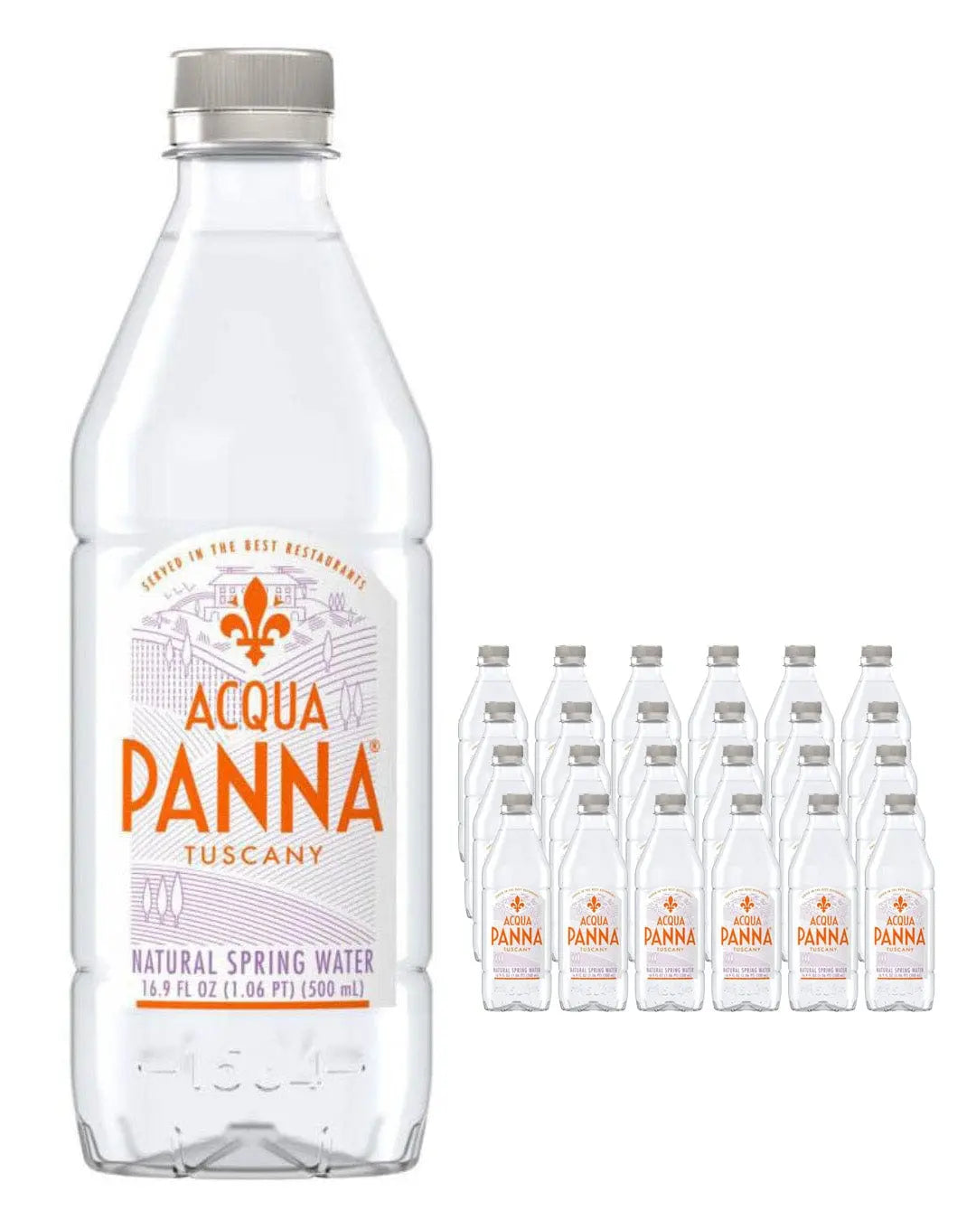 Acqua Panna Natural Spring Water 16.9 Oz Case Of 24 Plastic