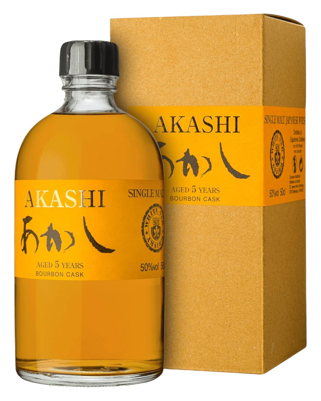 Akashi Bourbon Cask 5 Year Old Japanese Single Malt Whisky, 50 cl Whisky