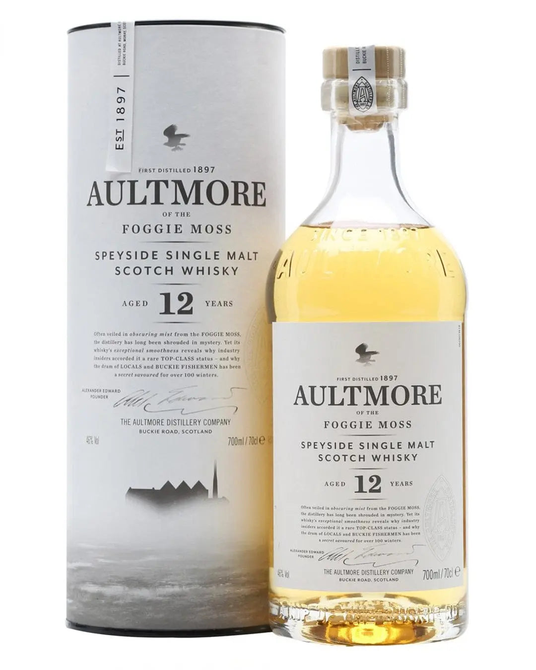 Aultmore 12 Year Old Single Malt Scotch Whisky, 70 cl Whisky 5000277000289