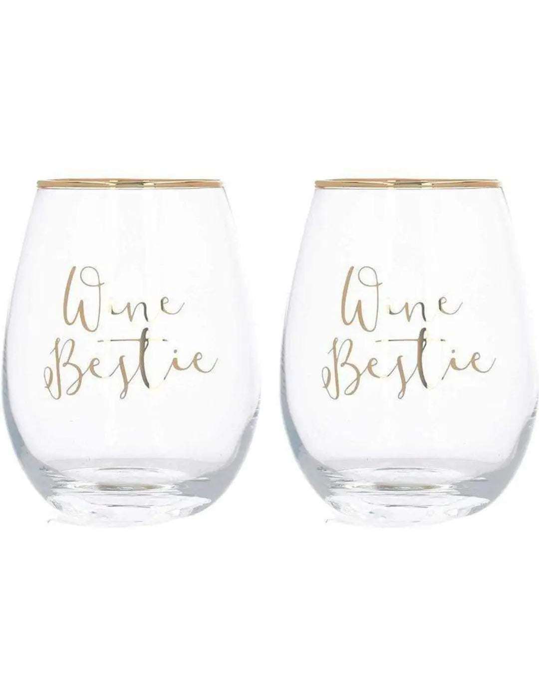 Ava & I Bestie Stemless Wine Glass Set Of 2 Tableware 5050993347175