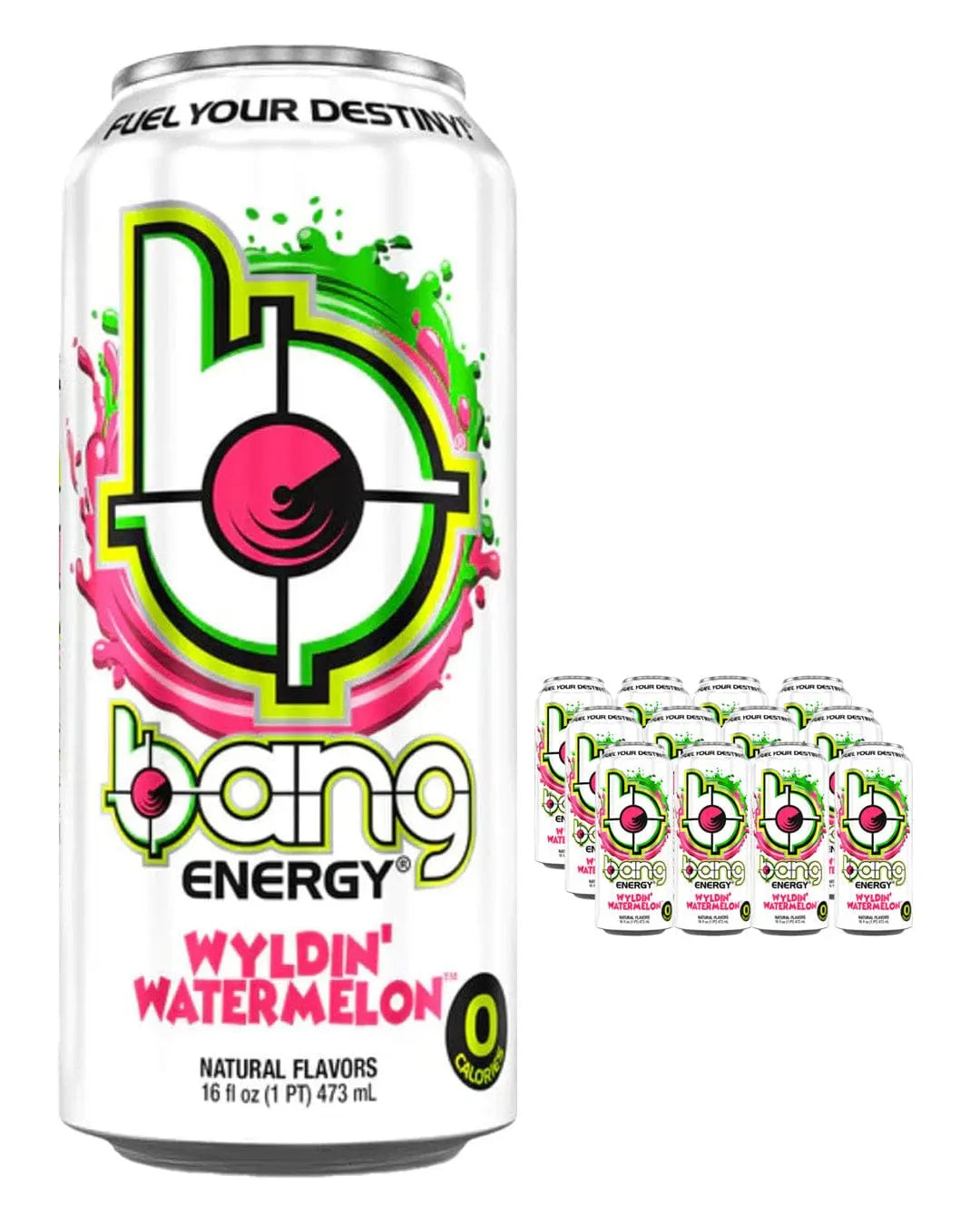 Bang Wlydin Watermelon Energy Drink Multipack, 12 x 500 ml Soft Drinks & Mixers