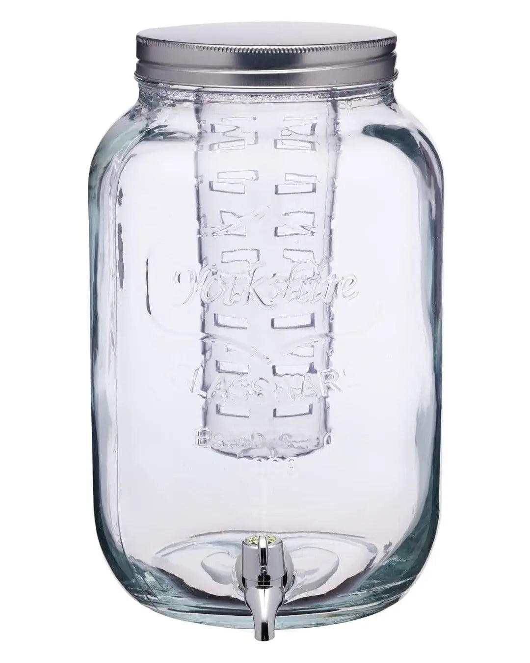 Buy BarCraft Home Made Glass Drinks Dispenser Jar with Water Infuser, 7 ...