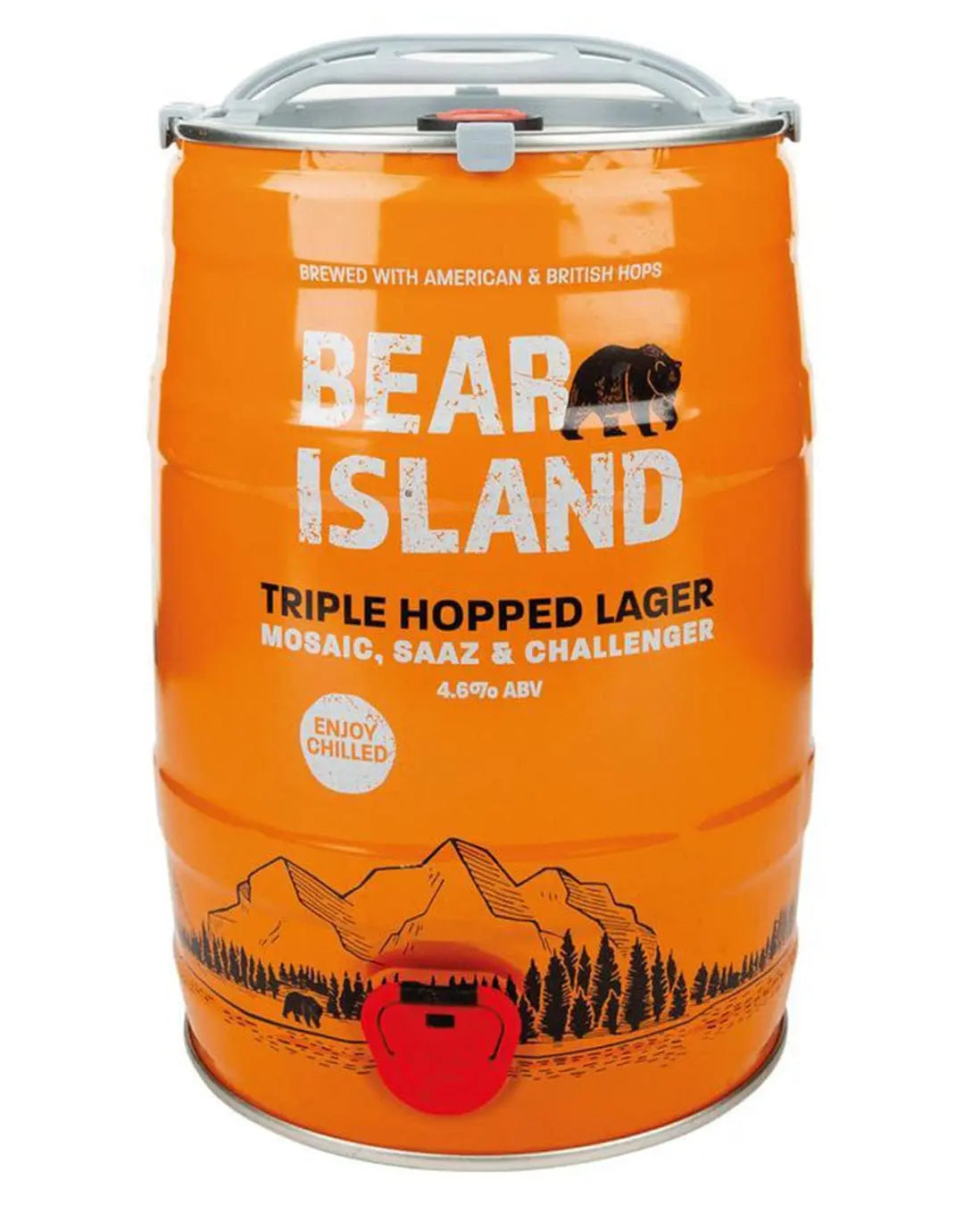 Bear Island Bear Island Triple Hopped Lager Beer Mini Keg, 5 L Beer 5012686000392