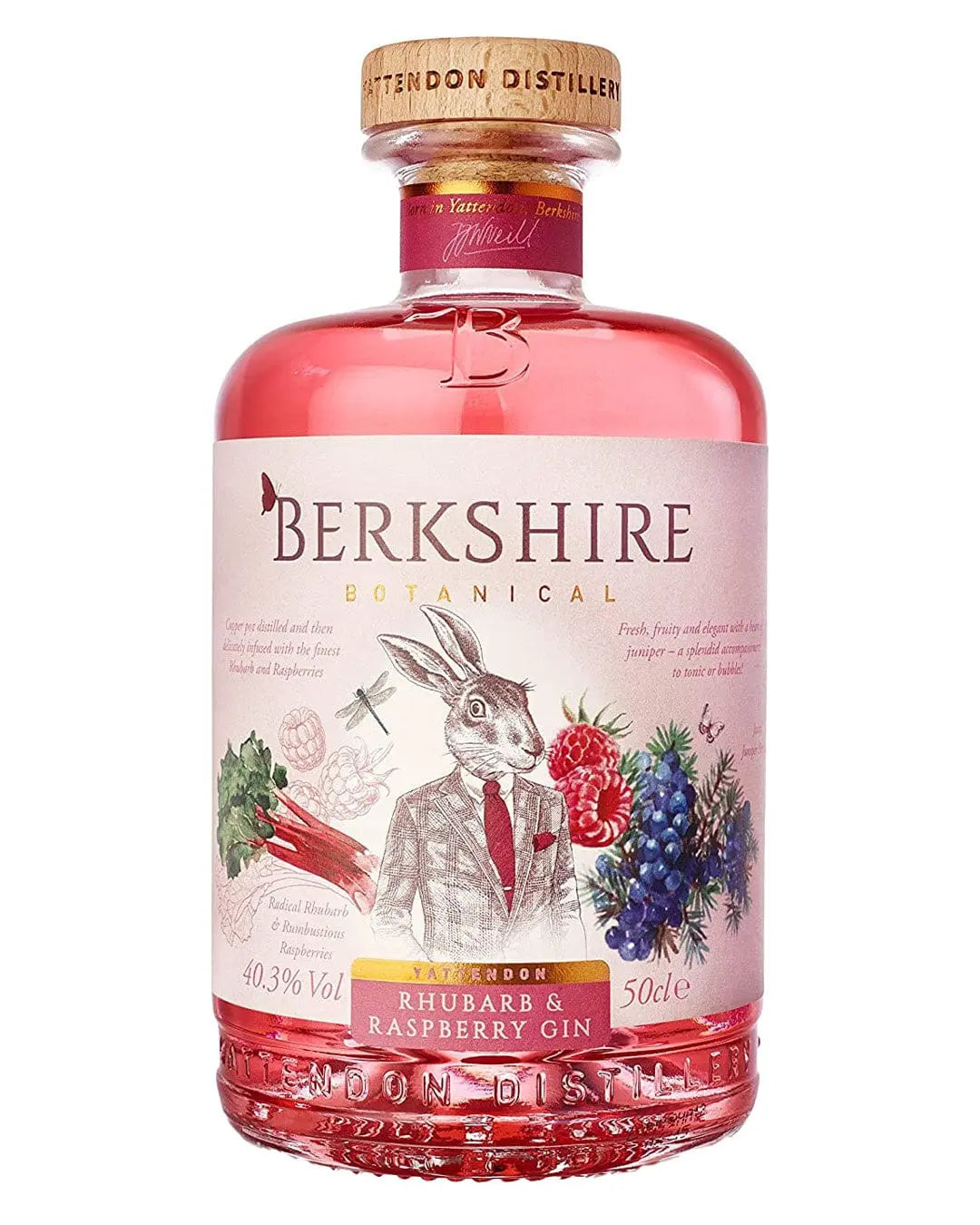 Berkshire Botanical Rhubarb & Raspberry Gin, 50 cl Gin