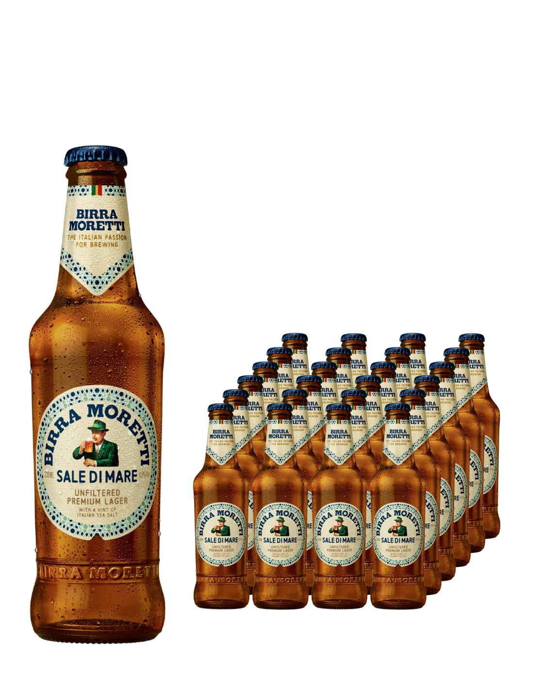 Birra Moretti Sale Di Mare Premium Lager Beer Multipack, 24 330 ml Beer