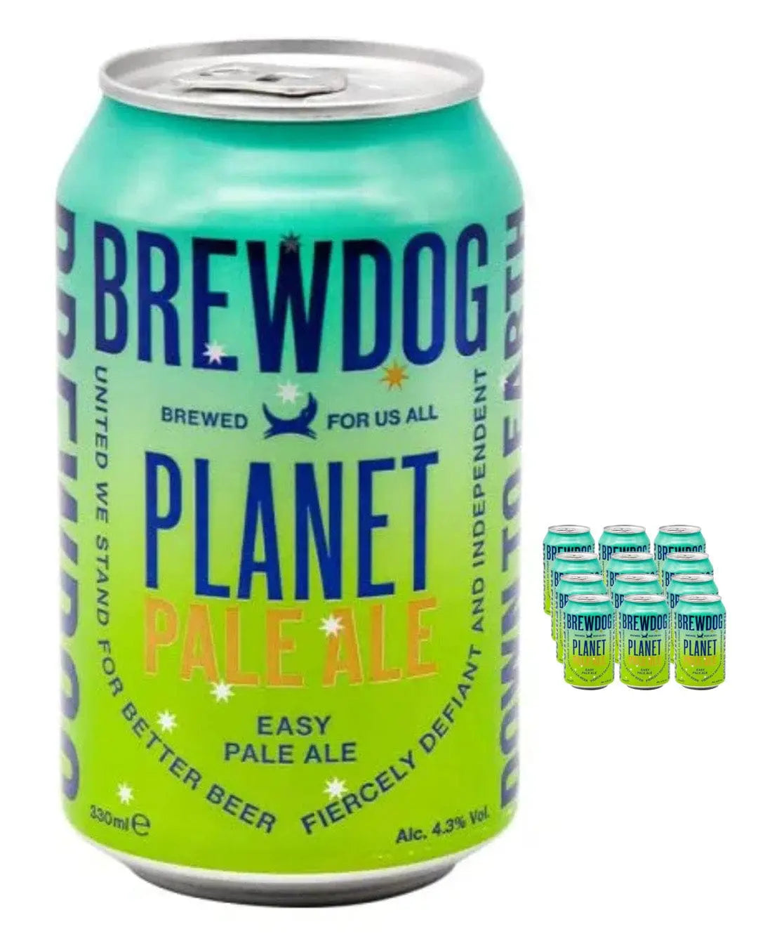 Brewdog Planet Pale Ale Beer Can Multipack, 12 x 440 ml Beer 05056025455719