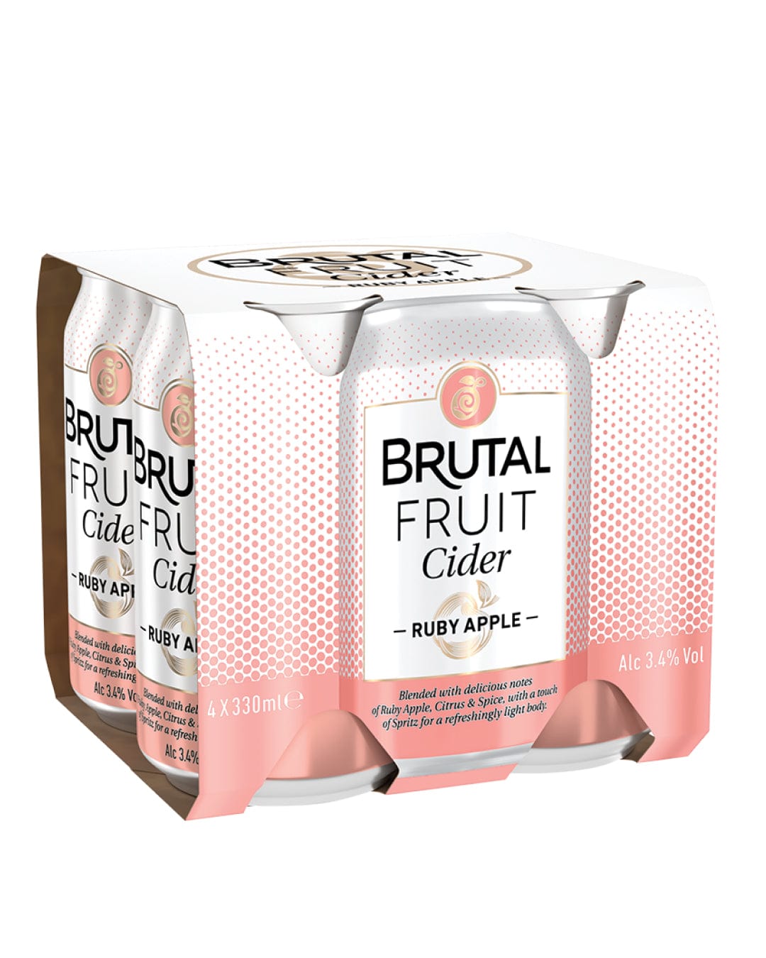 Brutal Fruit Ruby Apple Cider Multipack, 24 x 330 ml Cider