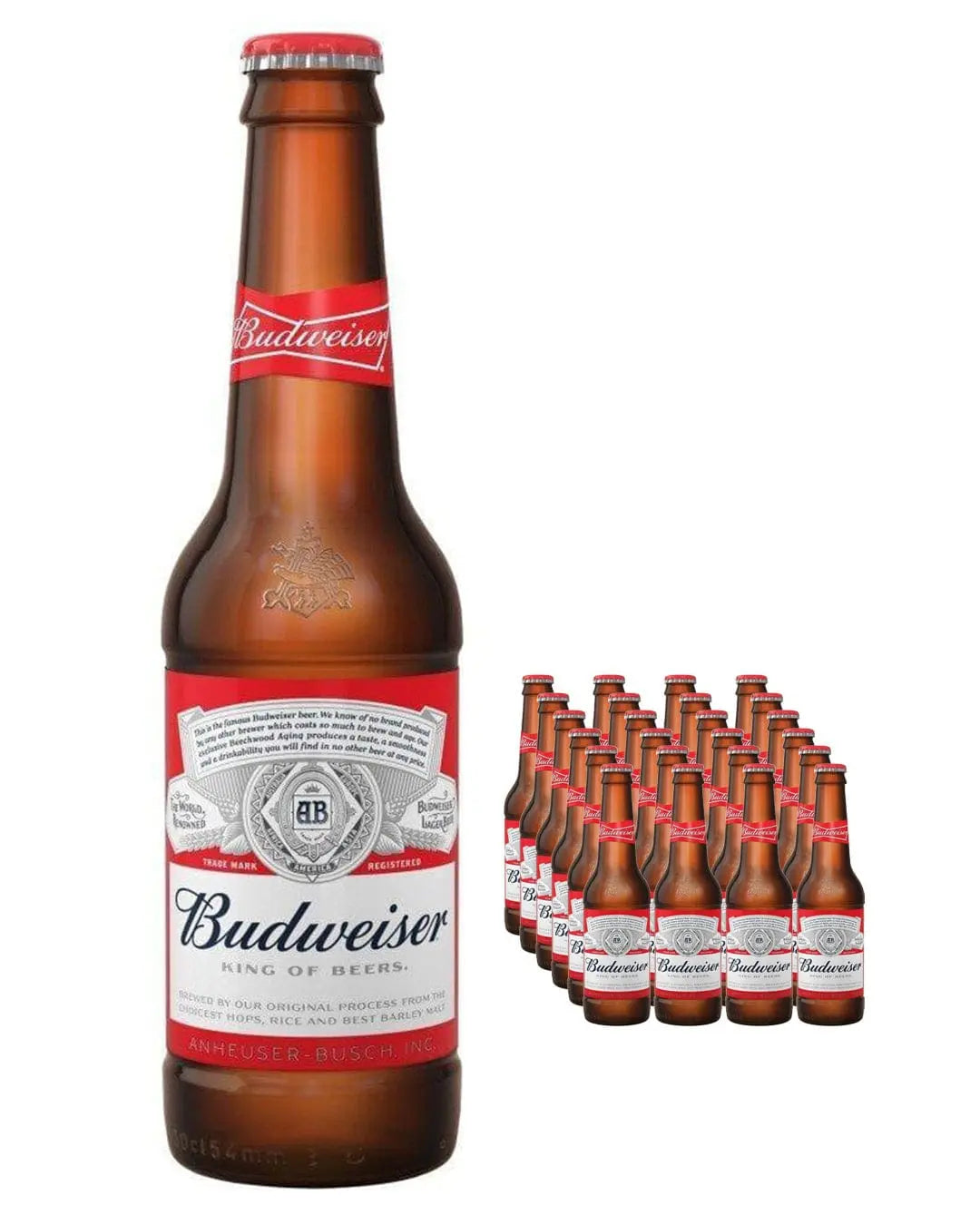 Budweiser Premium Lager Bottle Multipack, 24 x 300 ml Beer