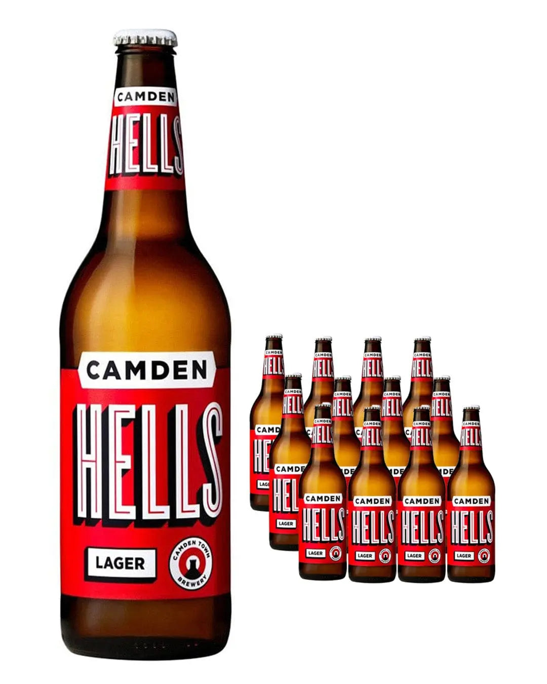 Camden Town Brewery Hells Lager Bottle Multipack, 12 x 660 ml Beer