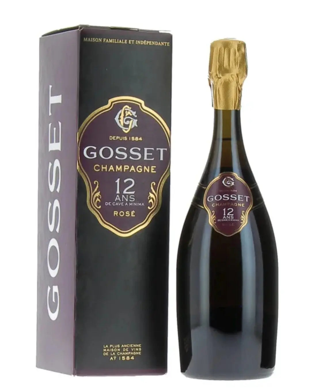 Gosset 12 Ans de Cave A Minima Rose Champagne Gift Box, 75 cl Champagne & Sparkling