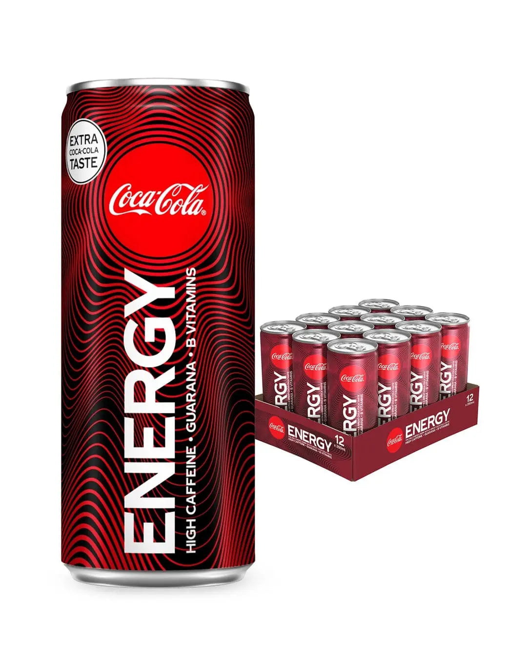 Coca-Cola Energy Drink Multipack, 12 x 250 ml Soft Drinks & Mixers