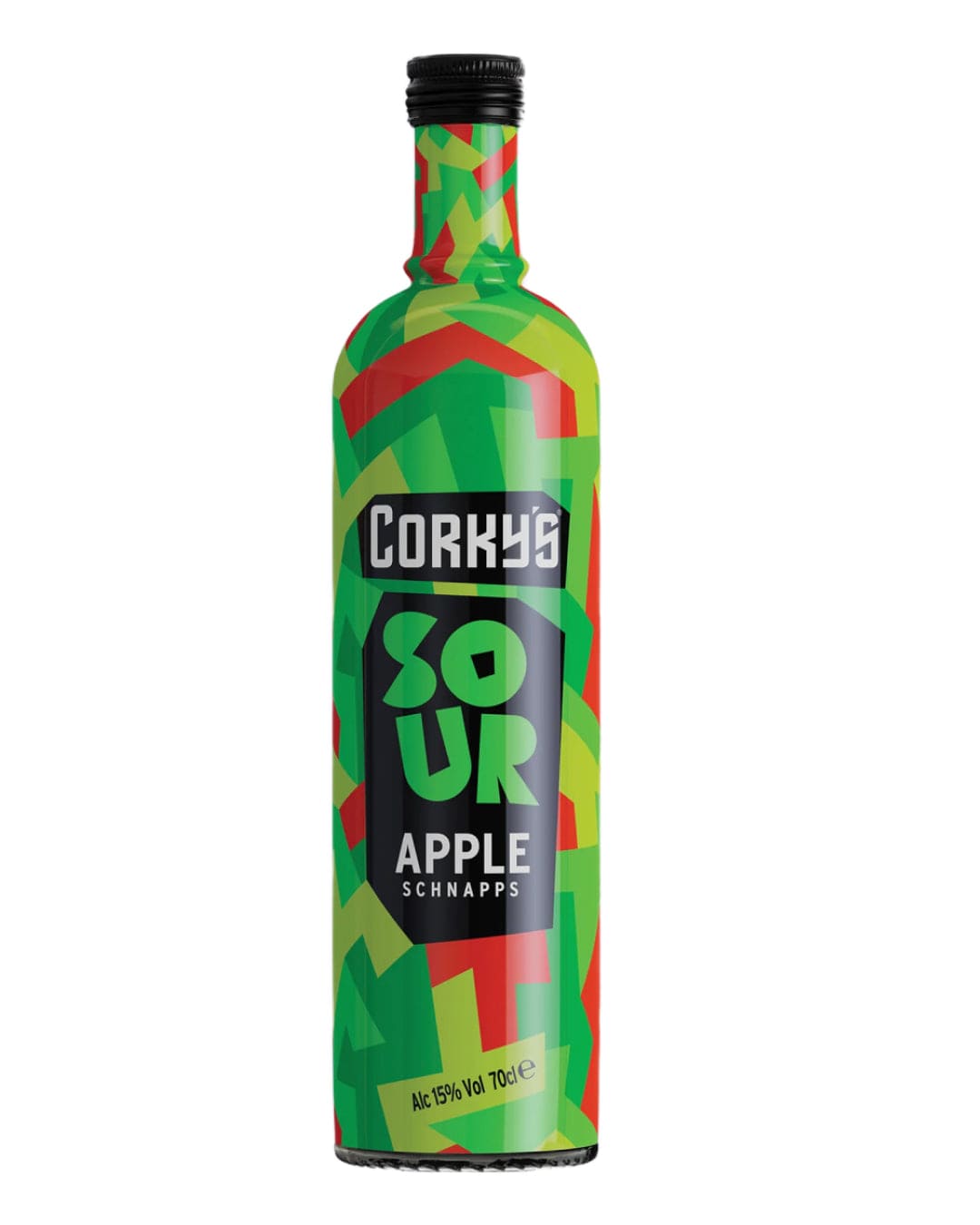 Corky's Sour Apple Schnapps, 70 cl Liqueurs & Other Spirits