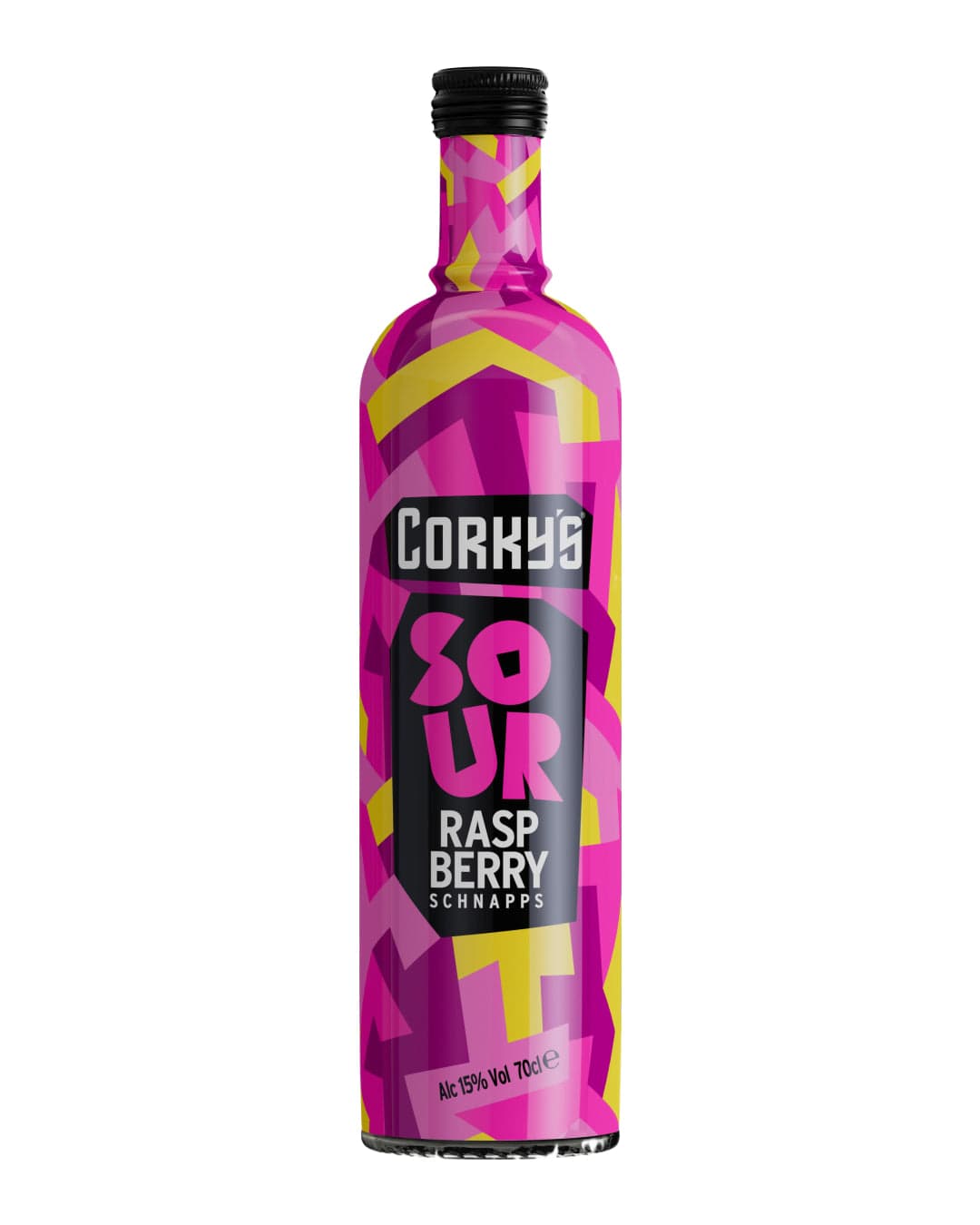 Corky's Sour Raspberry Schnapps, 70 cl Liqueurs & Other Spirits