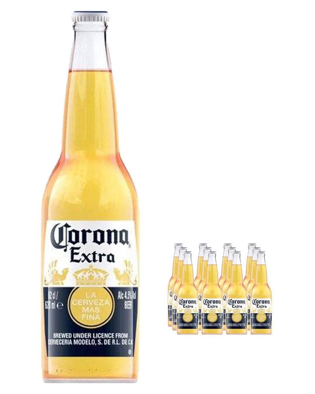 Corona Extra Lager Beer Bottle Multipack, 12 x 620 ml Beer