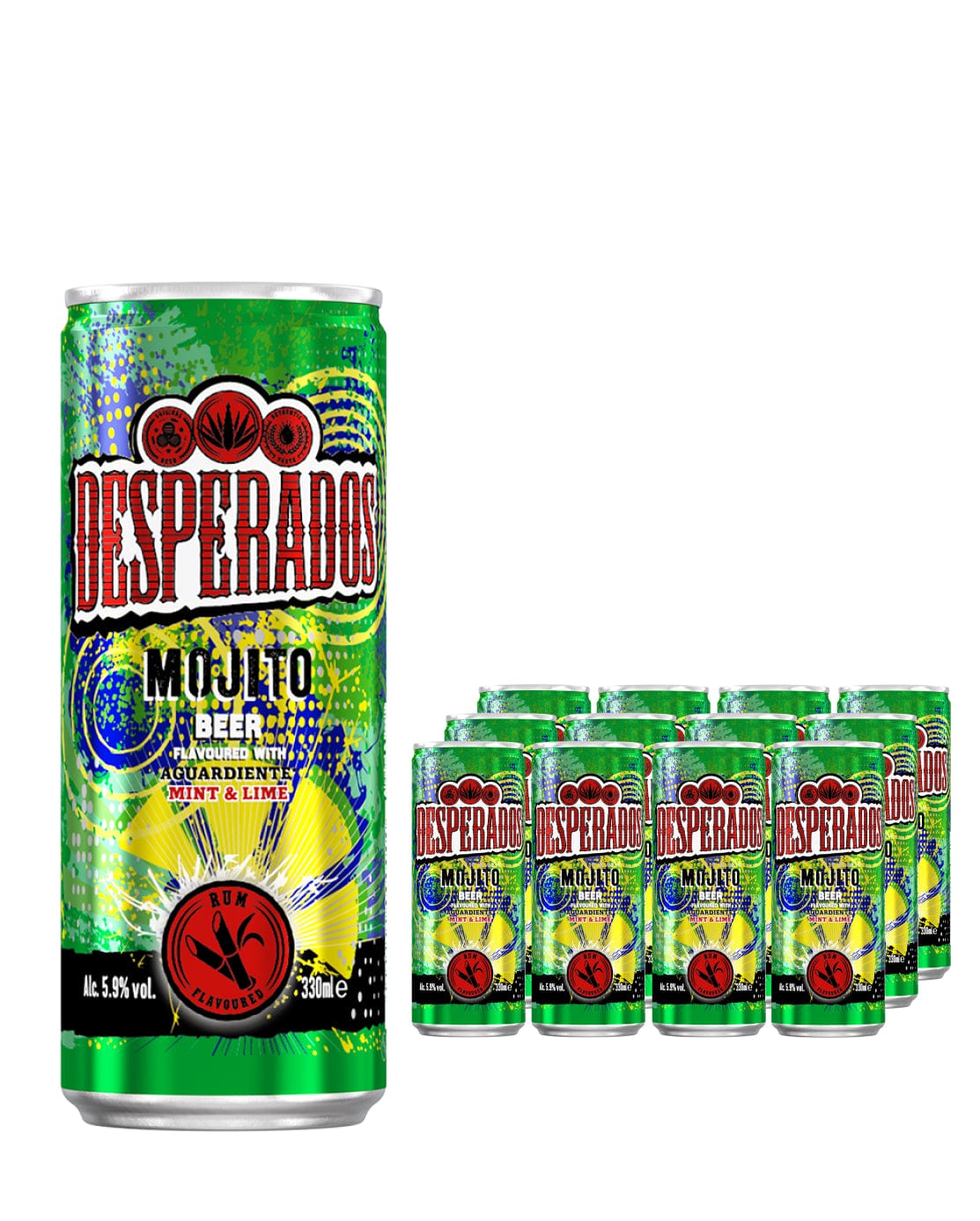 Desperados Mojito Can Mint &  Lime Beer Multipack, 12 x 330 ml Beer