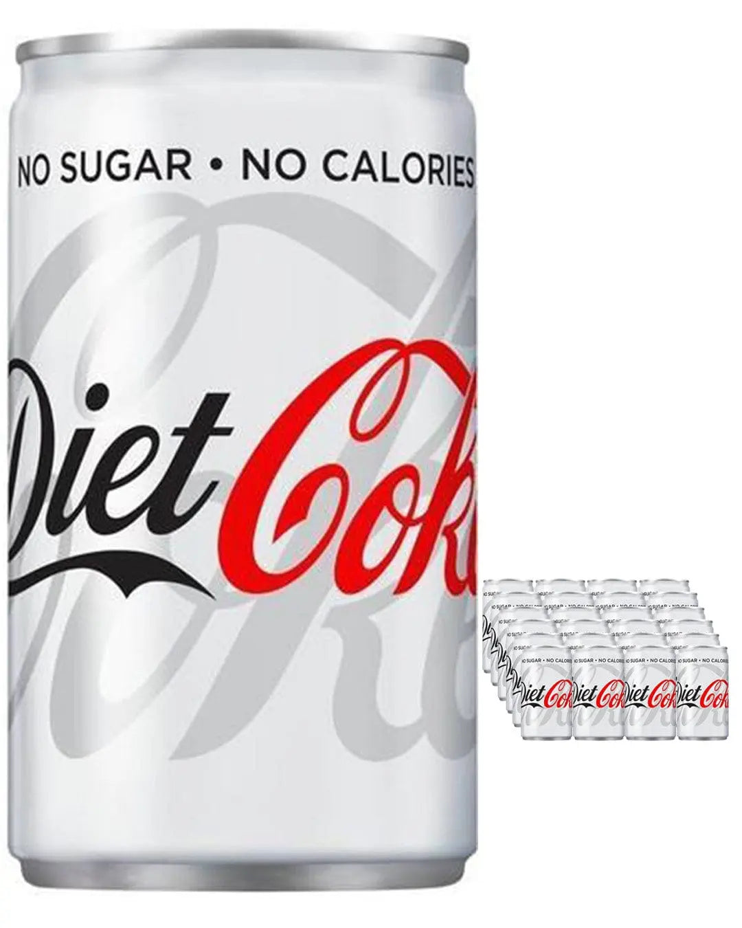 Diet Coca-Cola Can Multipack, 24 x 150 ml Soft Drinks & Mixers