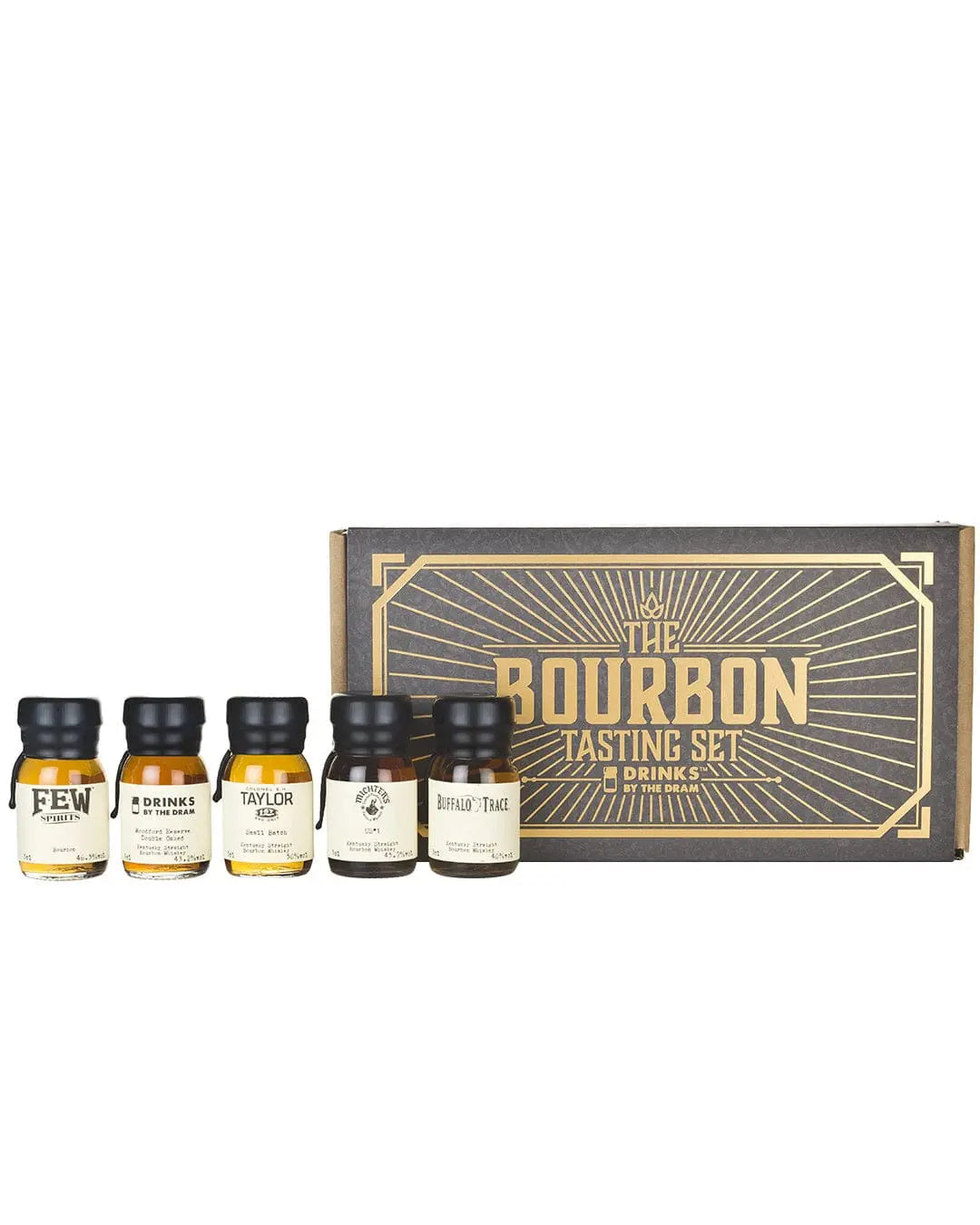 Drinks By The Dram Bourbon Tasting  Miniature set, 5 x 3 cl Spirit Miniatures