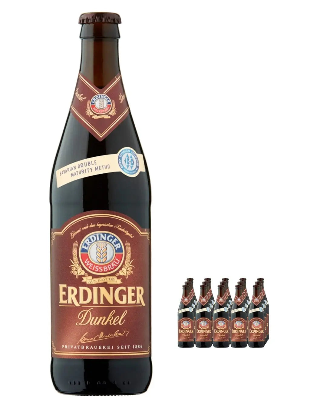 Erdinger Dunkel Dark German Beer, 12 x 500 ml Beer