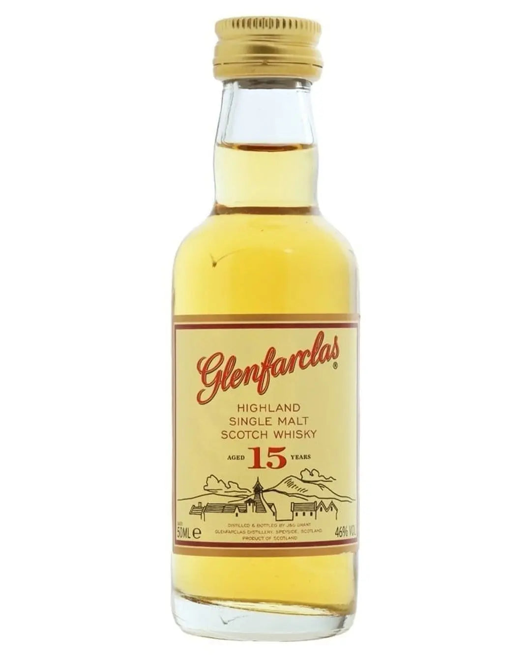 Glenfarclas 15 Year Old Single Malt Whisky Miniature, 5 cl Spirit Miniatures