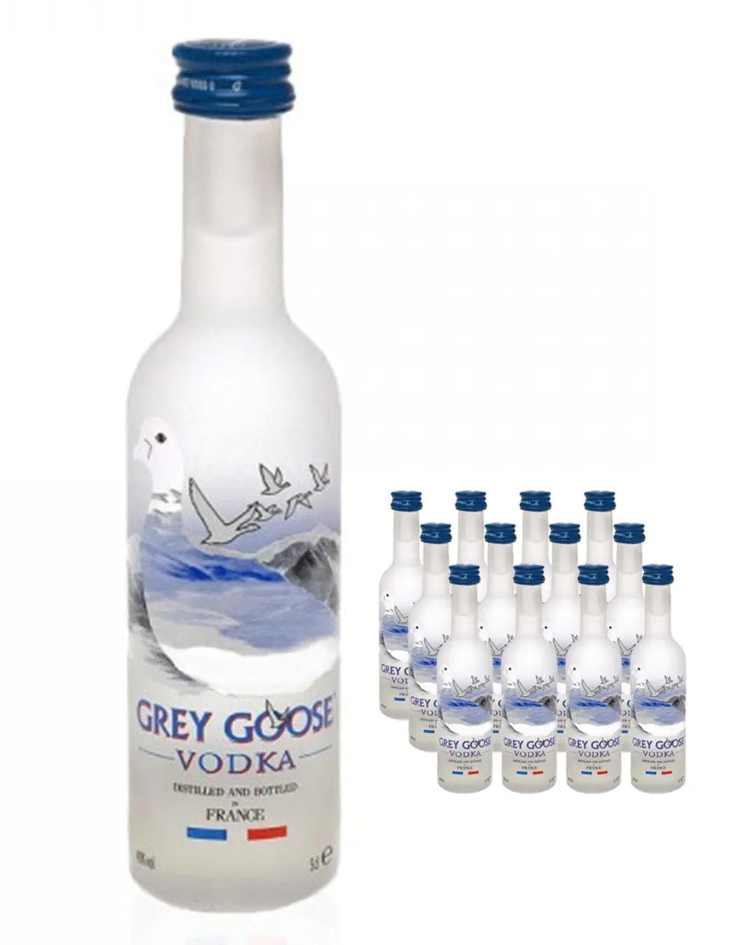 grey goose vodka, minis, miniature, label