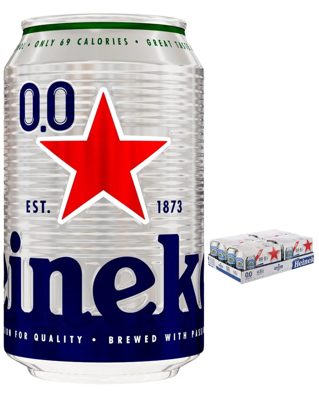 Heineken 0.0% Alcohol Free Beer Can Multipack, 24 x 330 ml Beer