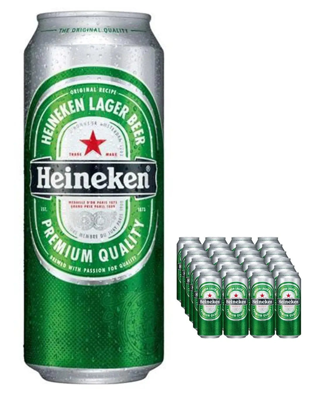 Heineken Premium Lager Beer Cans Multipack, 24 X 500 Ml – The Bottle Club