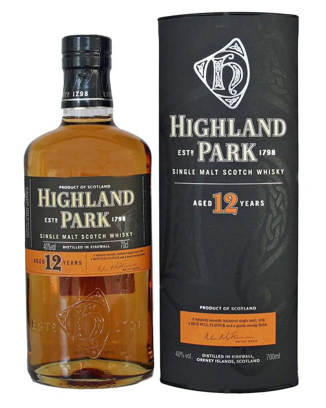 Highland Park 12 Year Old Single Malt Whisky, 70 cl