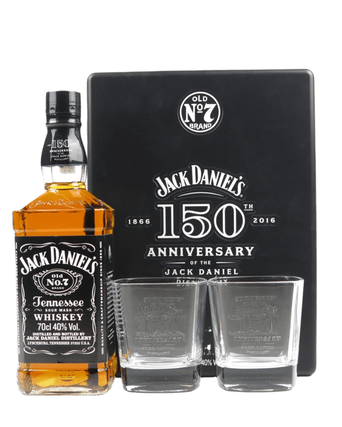 Jack Daniel's Tennessee Whisky Rock Glass Gift Set, 70 cl Whisky