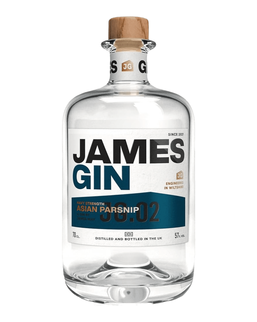 James Gin Asian Parsnip Navy Strength Gin, 70 cl Gin