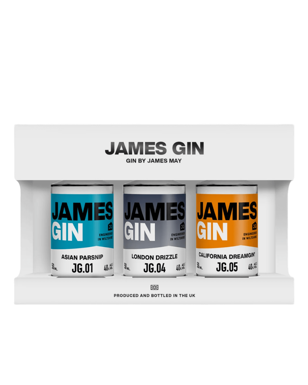 James Gin Miniature Tasting Set, 3 x 5 cl Gin