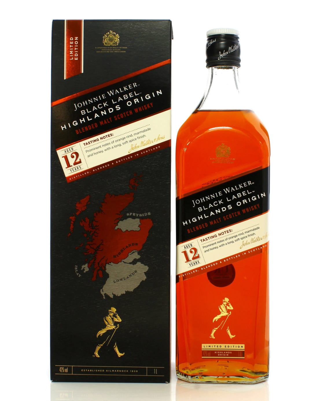 Johnnie Walker 12 Year Old Black Label Highlands Origin Limited Edition, 70 cl Whisky