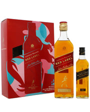 Johnnie Walker Red Label  Whisky 70 cl with Black Label 20 cl Gift Pack Whisky