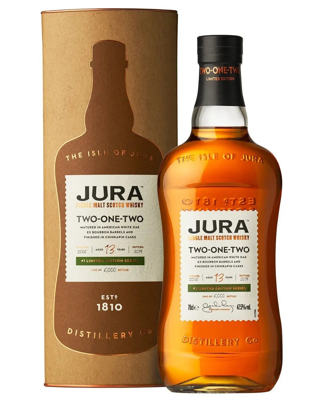 Jura 212 13 Year Old Single Malt Scotch Whisky, 70 cl Whisky