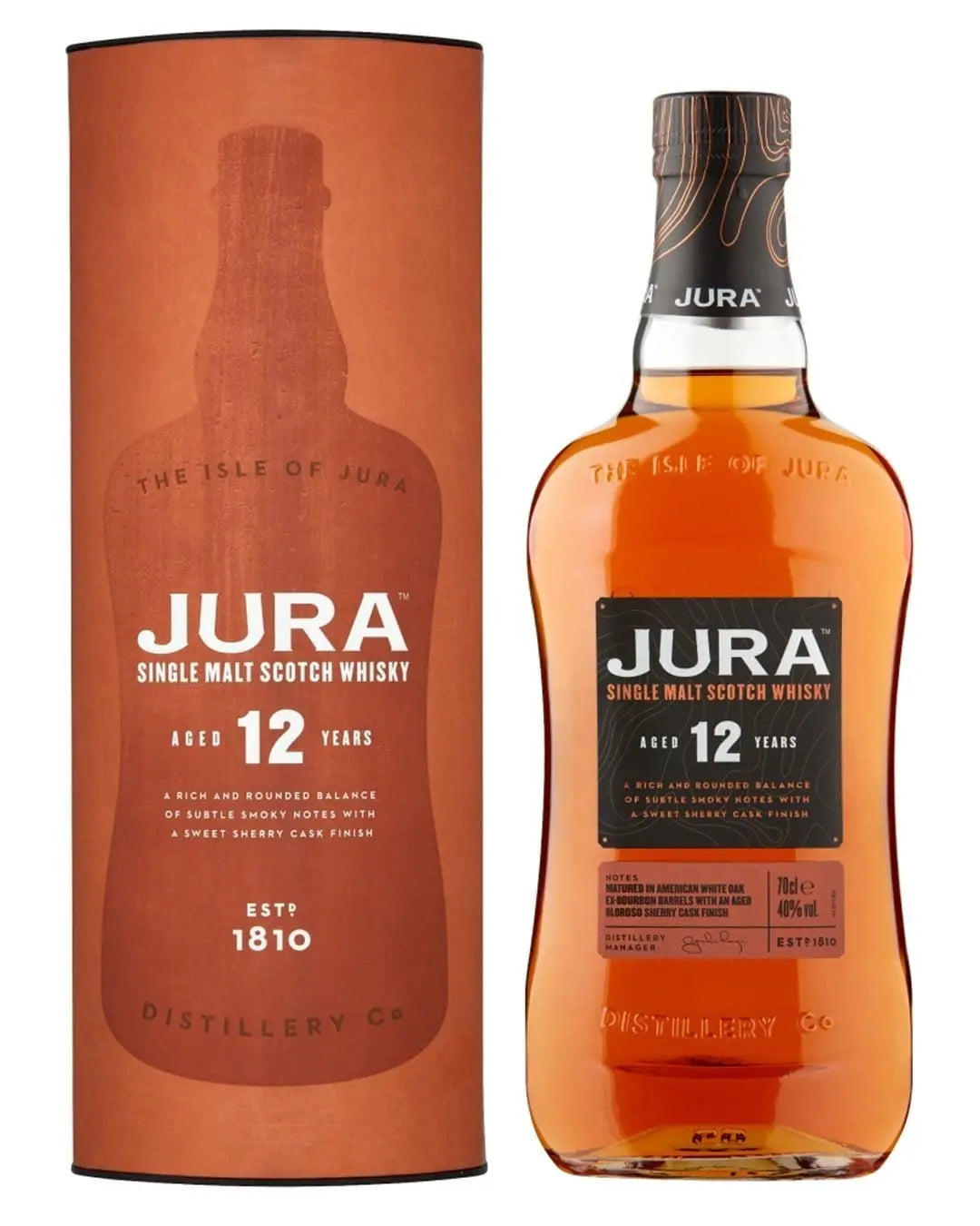 Jura Single Malt Scotch Whisky 12 Year Old, 70 cl Whisky 5013967012509