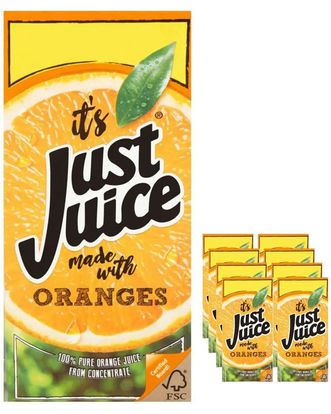 Just Juice Orange Multipack, 8 x 1 L Soft Drinks & Mixers