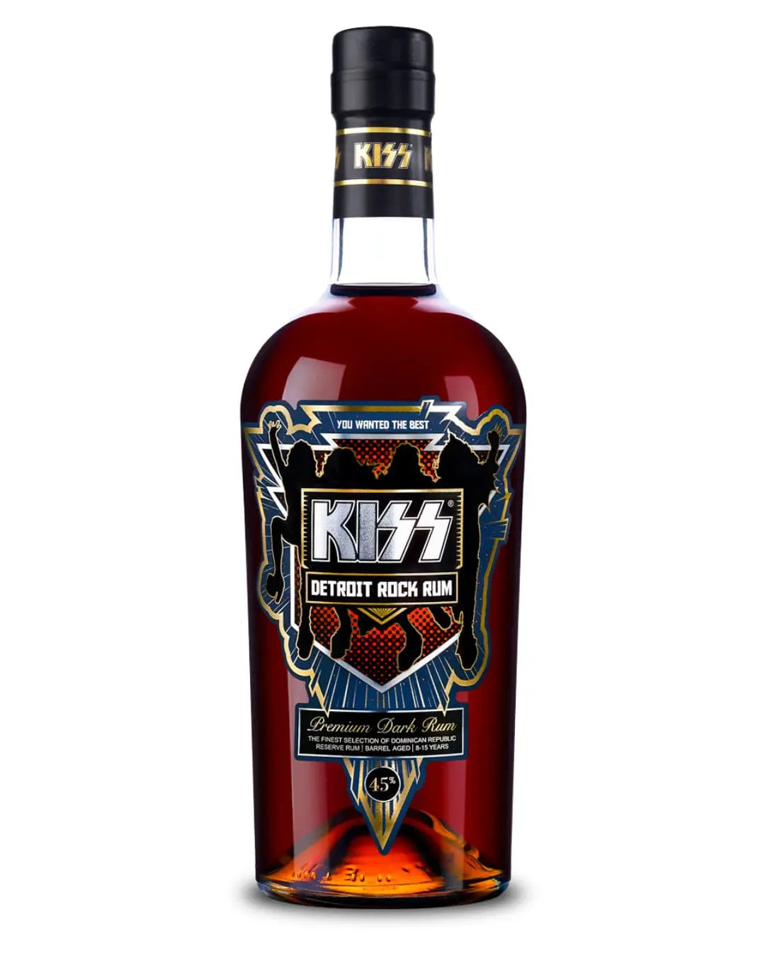 Kiss Detroit Rock Premium Dark Rum, 70 cl Rum