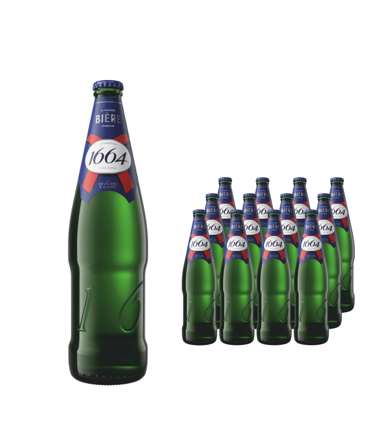 Kronenbourg 1664 Lager Beer Multipack, 12 x 660 ml Beer