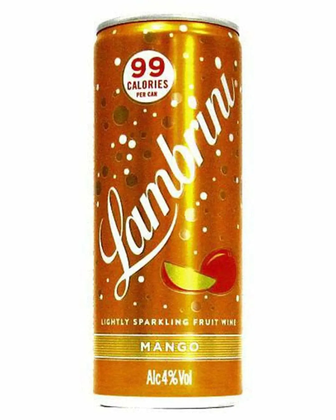 Lambrini Mango Slightly Sparkling Fruit Wine Can, 250 ml Champagne & Sparkling